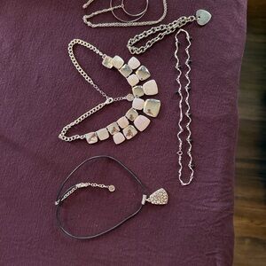 Napier, Liz Claiborne ,925 necklace and circle necklace and one bracelet
